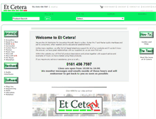 Tablet Screenshot of etcetera.co.uk